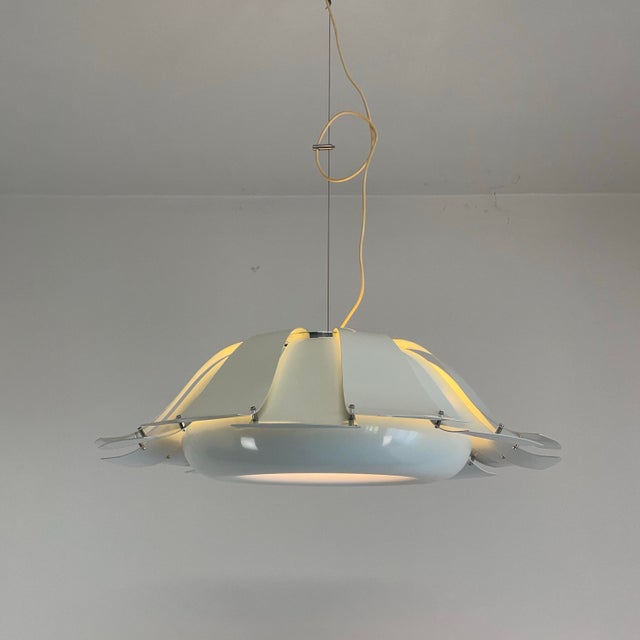 White Pendant Lamp from Tronconi, Italy, 1970s For Sale - Image 11 of 18
