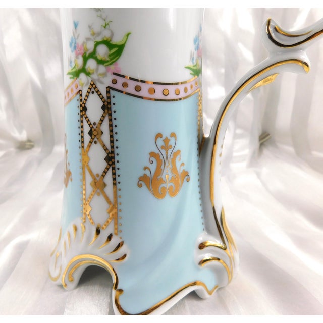 Blue Danube 1940s Royal Danube Blue and White Pitcher For Sale - Image 4 of 7