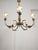 French Art Deco Brass Chandelier, 1930s For Sale - Image 10 of 14