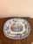 Late 19th Century Large Antique Blue and White Meat Platter, 1880 For Sale - Image 5 of 7