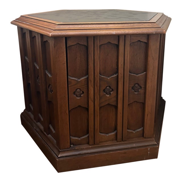 1970s Vintage Hexagonal Side Table For Sale