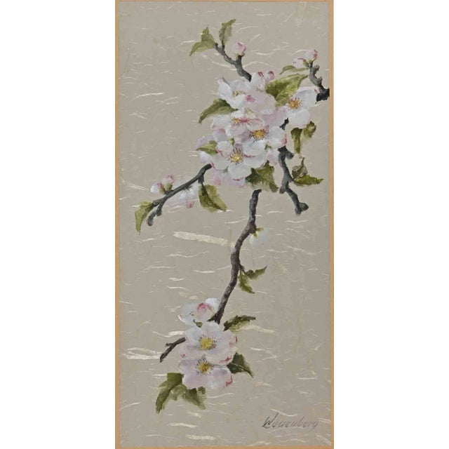 Nita Wallenberg, Flowers, Gouache, Mid 20th Century For Sale