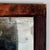 Antique Primitive Distressed Wall Mirror in Wood Frame With Peeking Color For Sale - Image 4 of 10