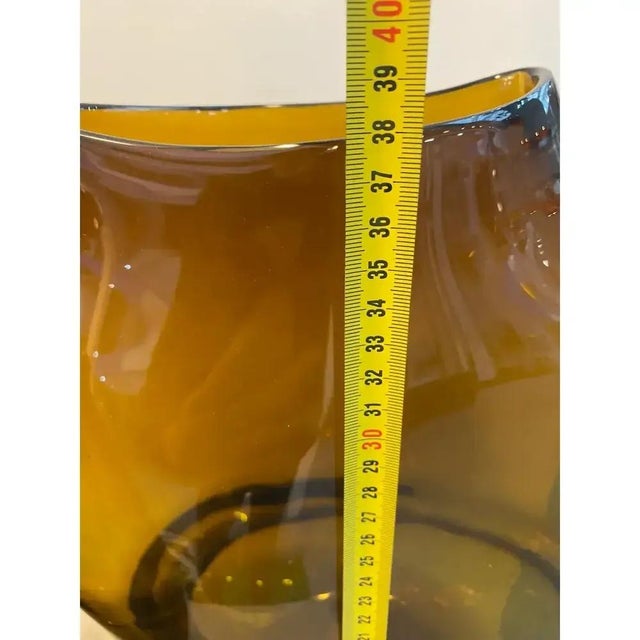 Italian Artistic Murano Glass Vase by Simoeng For Sale - Image 6 of 9