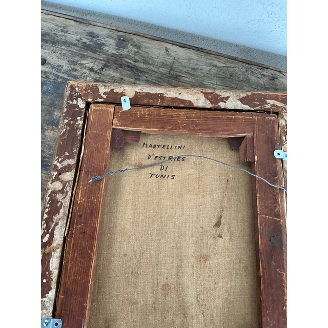 Vintage Original 19th Century Oil Portrait on Canvas For Sale - Image 9 of 12