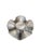 1980s MCM Atomic Metal Candle Holder Space Age Silver Tone Solid Aluminum Star Shaped For Sale In New York - Image 6 of 6