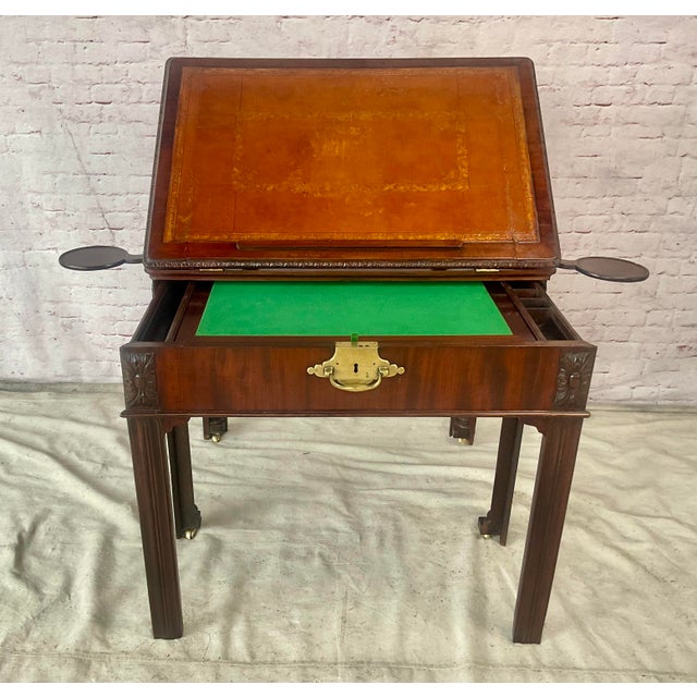 George III Mahogany Architect's Table. Circa 1775 For Sale - Image 10 of 14