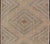 Tribal Diamond Design Vintage Turkish Embroidered Kilim in Tan, Cream, and Light Green For Sale - Image 3 of 13