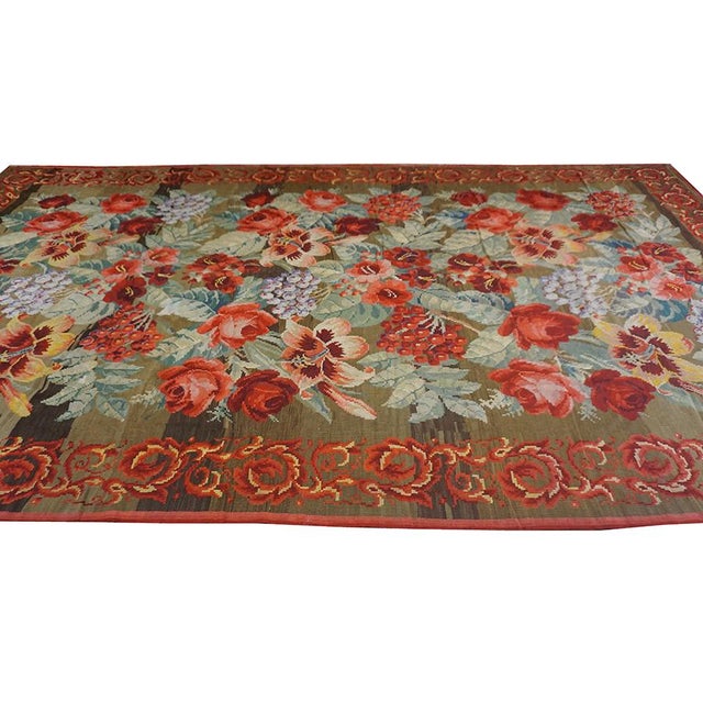 1900 European Besserabian Rug 9' 8" ( 295 cm )x16' 4" ( 498 cm ) The Bessarabian rug is a large-scale (9' 8" x 16' 4")...