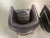 Animal Skin Restoration Hardware Collection Black Leather & Chrome Accent Swivel Chairs For Sale - Image 7 of 8