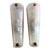 Set of Two Italian Opalino Murano Glass Wall Sconces in Mid-Century Modern Style For Sale