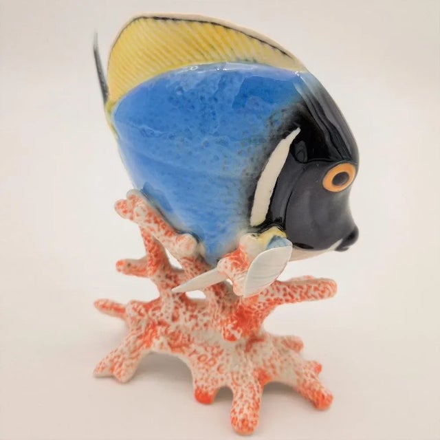 Vintage Porcelain Fish Figurine from Göbel, 1960s, in Flawless conditions. Designed 1960 to 1969 This piece has an...