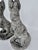Composition Stone Garden Rabbit Sculptures With Weathered Patina, Pair For Sale - Image 14 of 14