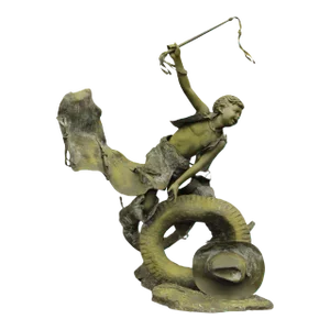 Late 20th Century Jim Davidson Cowboy Bronze Life-Size Outdoor Statue