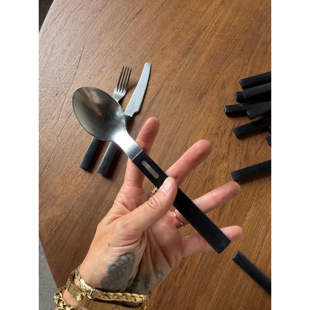 Vintage Sigill Cutlery by Olle Gyllang for Ikea, 2000s, Set of 36 For Sale - Image 13 of 18
