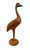 Elevate your interior styling with this striking vintage Mid-Century Modern hand-carved teak wood shorebird sculpture....