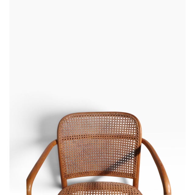 Traditional Josef Hoffmann 811 Prague Arm Chair C. 1960's For Sale - Image 3 of 9