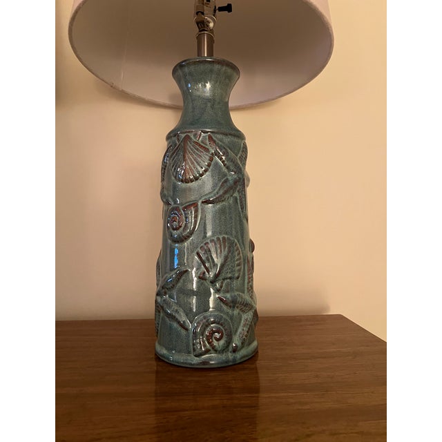 2000 - 2009 Vintage Pair Nautical Ceramic Lamp -2 For Sale - Image 5 of 5