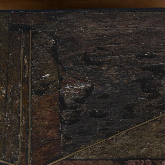 Vintage 20th Century Brutalist Green Coffee Table by Marcus Kingma, the Netherlands, 1990s For Sale - Image 9 of 18