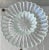 Circa 1970 Pilgrim Glass Handblown Textured “Ice” Petals Crudité Platter Set – A Pair For Sale - Image 9 of 13