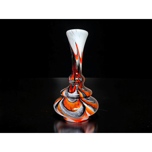 Glass Opaline Glass Vase attributed to Carlo Moretti, 1970s For Sale - Image 7 of 10