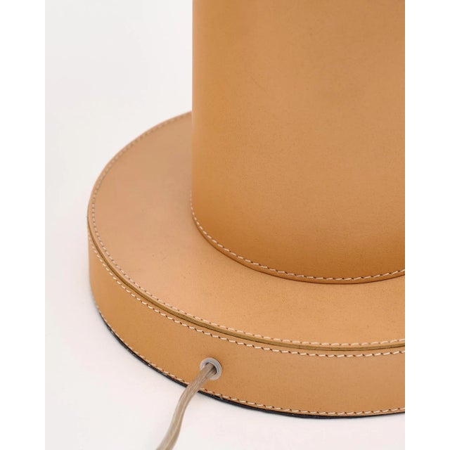 Vintage Leather Table Lamps For Sale - Image 9 of 9