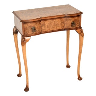 Vintage Burr Walnut Side Table, 1930s For Sale