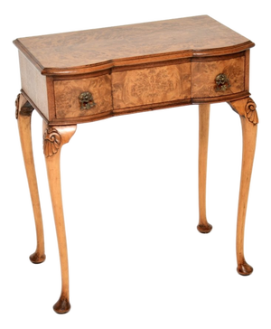 Vintage Burr Walnut Side Table, 1930s