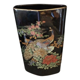 Japanese Peacock Vase For Sale