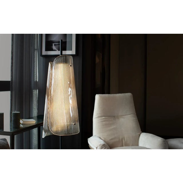 Metal Bent Two Smokey Grey with Black Frame by Sebastian Herkner For Sale - Image 7 of 9