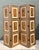 Mid-Century Modern Vintage Painted Harlequin Wood Folding Screen For Sale - Image 3 of 18