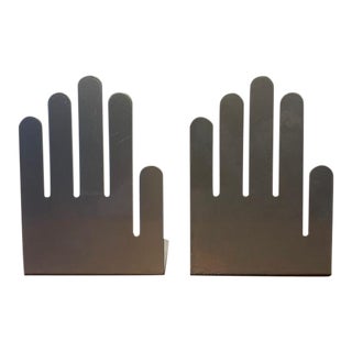 1980s Hands Bookends by Spectrum Division Design - A Pair For Sale