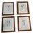 Architectural Illustrations of Classical Columns, 19th Century, Engravings, Framed, Set of 4 For Sale