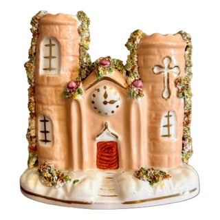 Antique Staffordshire Flat Back Castle, 1890 For Sale