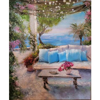 Elena Mardashova, Welcome, 2023, Oil Painting on Canvas For Sale