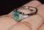 Green Certified Natural 2.08cts vs F Diamond Emerald Platinum Five Stone Ring, Size 7 For Sale - Image 8 of 13