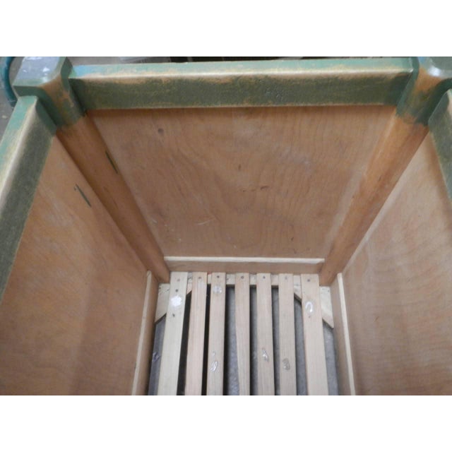 Wood Container Box with Wheels, 1960 For Sale - Image 7 of 8