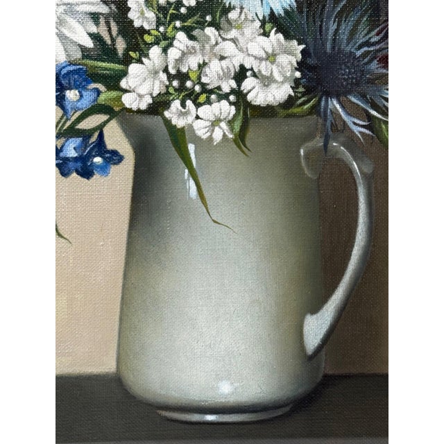 “Mary’s Garden” Scottish Wildflower Still Life Oil Painting by Dan Ferguson Roi (1910–1992) For Sale - Image 10 of 15
