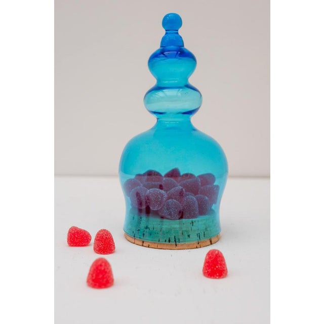Blue Candy Box in Handblown Art Glass by Bertil Vallien for Kosta Boda, 1970s For Sale - Image 8 of 12
