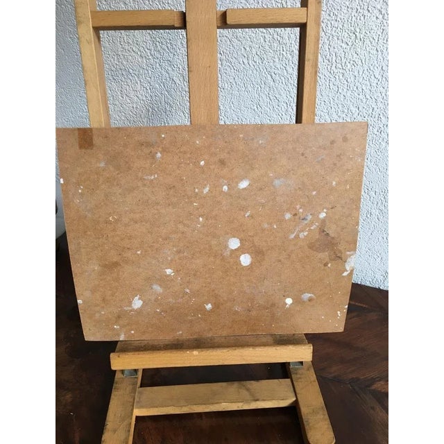 Marius Chambaz, Petite Grange, 1942, Oil on Paper on Wood For Sale - Image 4 of 5