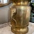 Traditional Vintage Brass Elephant Head Lidded Urn For Sale - Image 3 of 11