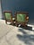 Pair of Antique Oversized Mission Style Oak Armchairs For Sale - Image 4 of 7