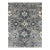 6x9 Maya Oushak Silver Geometric Classic Hand Knotted Wool Carpet Rug For Sale