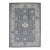 Early 21st Century Gray & Blue Floral Design Handwoven Wool Modern Turkish Oushak Rug 9'9" X 13'11" For Sale