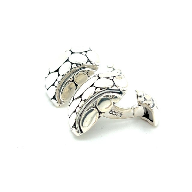 Late 20th Century John Hardy Estate Men Cufflinks Sterling Silver, A Pair For Sale - Image 11 of 11