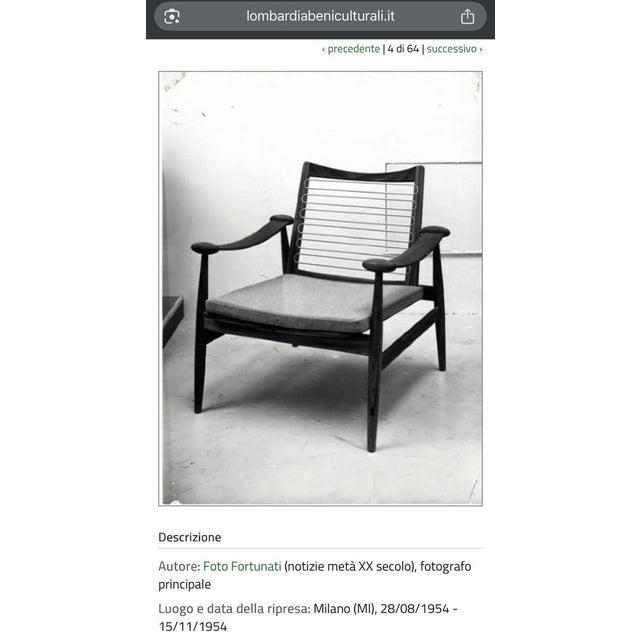 Metal Armchairs in Metal, Walnut, and Fabric from Finn Juhl, Set of 2 For Sale - Image 7 of 18