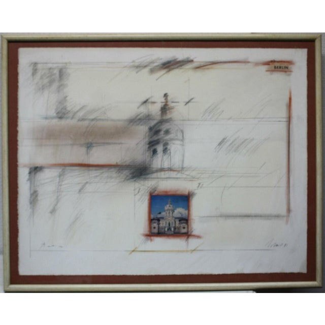 Schmid Heinrich, City View, 1981, Pencil on Paper For Sale - Image 7 of 11