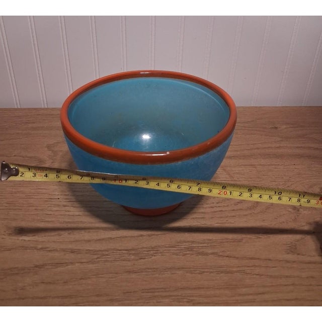 1980s Stunning Franco Moretti Art Slavo Bowl Singed With Foil Sticker For Sale - Image 4 of 4