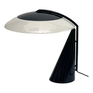 Murano Glass & Metal Table Lamp, 1970s For Sale