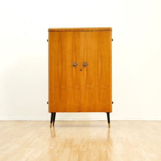 1960s Teak English Dry Bar Liquor Cabinet For Sale - Image 10 of 18